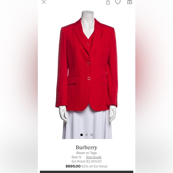 Burberry suit by Riccardo Tisci. Size IT 44. US 8-10. - Picture 3 of 6